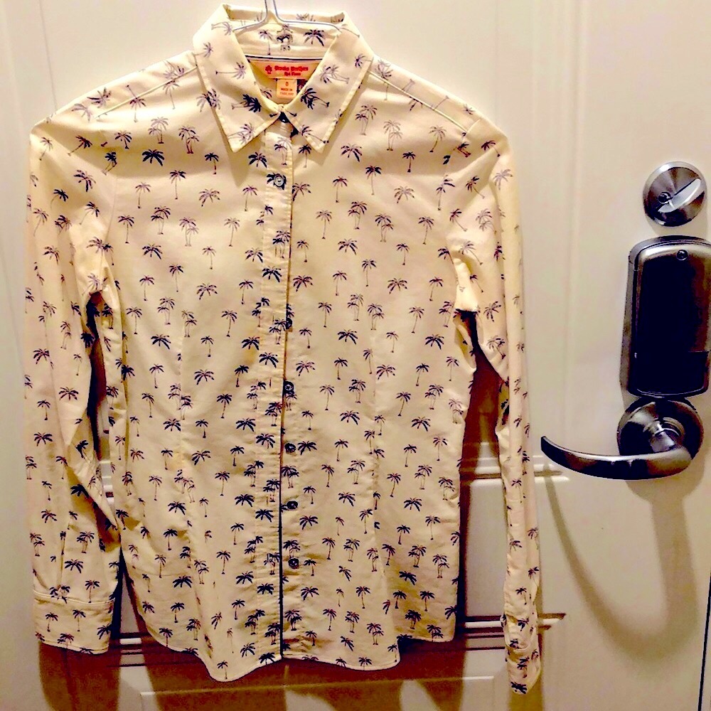 Brooks brothers Palm tree brand new woman’s BB button down